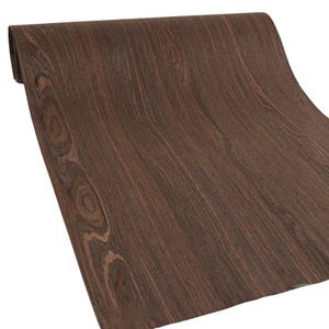 Technology Wood Veneer, Smoked Oak Texture for DIY Craft, Furniture Renovation, Home Decoration, Wall Sticker, 2.5mx580mm