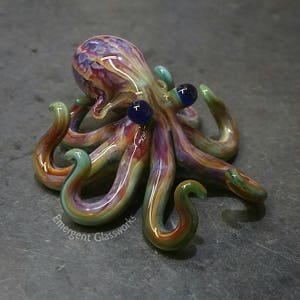 Small Glass Octopus Purple Craze