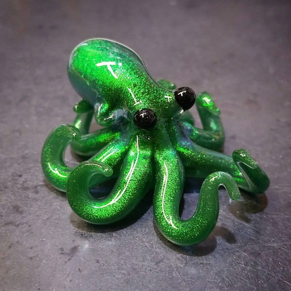 Green Dichroic Octopus pendant