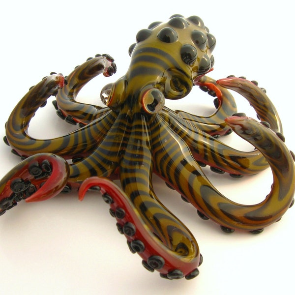 Large Glass Octopus sculpture FREE SHIPPING