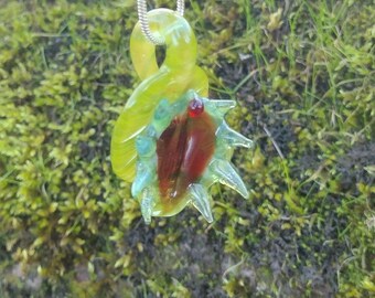 Glass Venus Flytrap Pendant