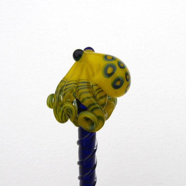 Blue Ringed Octopus Glass HairStick