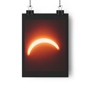 Zaćmienie Słońca 2024 – odbitka artystyczna z astrofotografii | Zaćmienie Ontario autorstwa Roba Yale'a