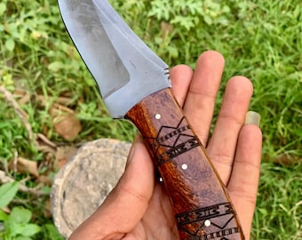 Winkler Knives II Belt Knife: High Carbon Steel, Tribal Maple Handle