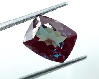 Alexandriet edelsteen, 3,40 kt gefacetteerd kussengeslepen (10 x 8 x 5 mm)