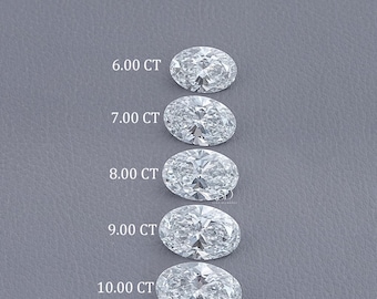 Oval Cut Diamond For Personalized Jewelry / IGI Certified 6.00 To 10.00 Ct Diamond / Eco Friendly Loose Diamond / Lab Grown Diamond For Ring