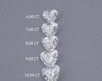 Heart Cut Lab Grown Loose Diamond In Various Size / IGI Certified Lab Diamond For Her / Eco Friendly Diamond For Personalized Jewelry Making
