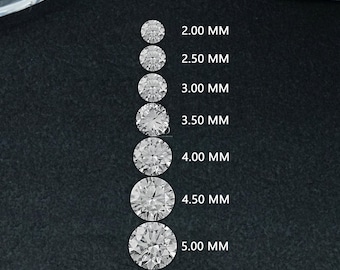Round Cut Lab Diamond In Various Size / EF-VS Clarity Lab Grown Diamond / Solitaire Handcrafted Diamond / Lab Stone For Personalized Jewelry