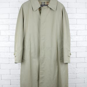 Burberrys Vintage Nova Check Lined Trench Coat Jacket Burberry