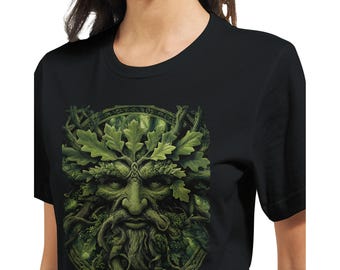 Celtic Green Man T-Shirt, Woodland Guardian Tee