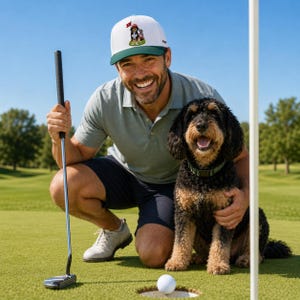 Custom Embroidered Dog Golf Cap - Personalized Pet Portrait Hat From Photo - Dog Dad Golf Gift For Men, Dad, Husband image 12