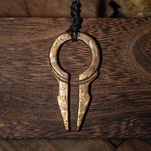 Aether - Handmade Bronze Artifact, Dark Fantasy Talisman, Pendant, Ward