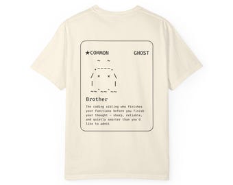 Claude Code Ghost Card Tee - ASCII Buddy Art Shirt