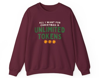 Sudadera «Lo único que quiero para Navidad son fichas ilimitadas» - Regalo divertido de Navidad