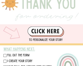 Custom Social Story for Your Child | Personalized Routine & Feelings Book | Editable Digital Download