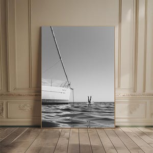 Old Money Yacht Splash Poster Vintage Magazine Cover Decor Coastal Wall Art Luxury Summer Fashion Print Retro Nautical Decor