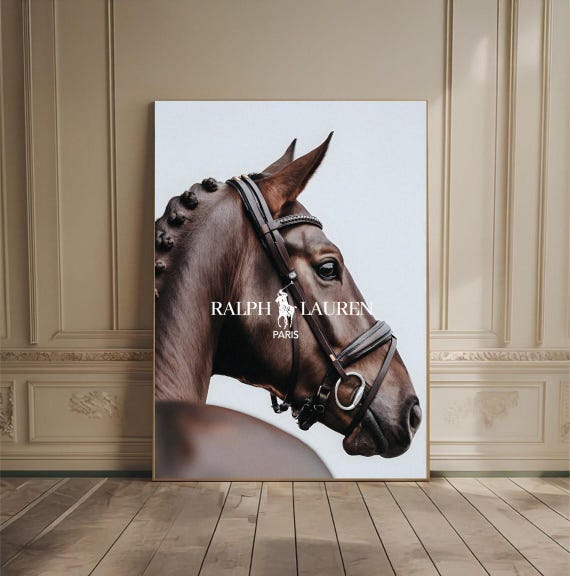 Equestrian Polo Poster Old Money Aesthetic Ralph Lauren Style Luxury Vintage Decor Minimalist Print Old Money Aesthetic Luxury Home Decor