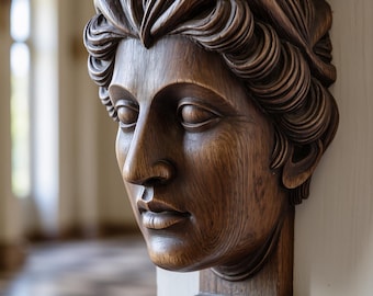 Soporte de esquina de madera tallada de estilo tradicional