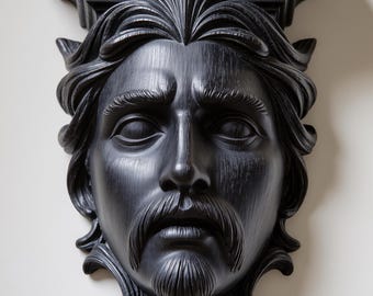 Ménsula de madera inspirada en la arquitectura clásica