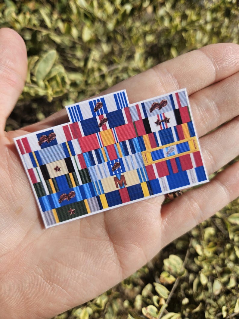 Custom Military Ribbon Rack – Stickers or Magnets, All Branches - Etsy