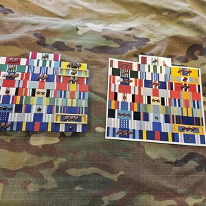 Custom Military Ribbon Rack – Stickers or Magnets, All Branches - Etsy