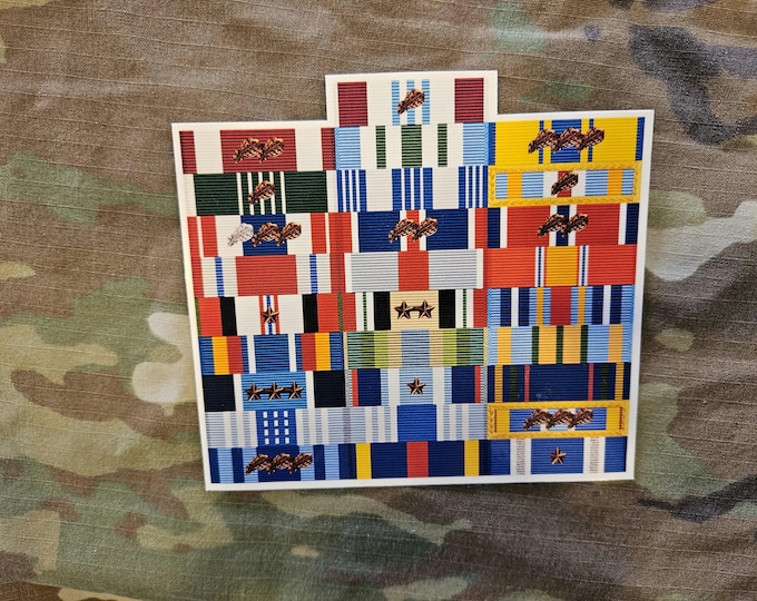 Custom Military Ribbon Rack – Stickers or Magnets, All Branches - Etsy