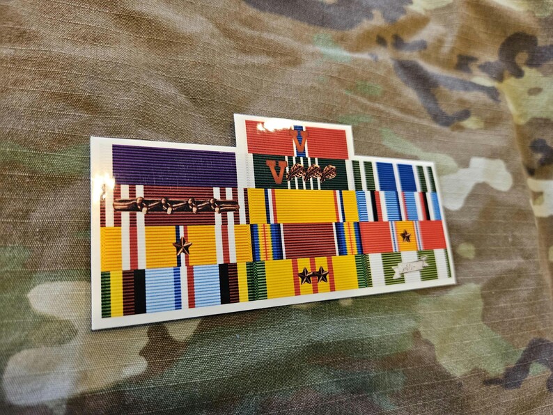 Custom Military Ribbon Rack – Stickers or Magnets, All Branches - Etsy