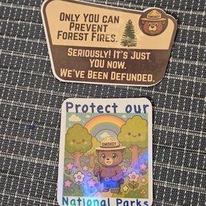 Protect Our National Parks Stickers | Shimmery Overlay | Conservation & Advocacy | Waterproof, Durable, and Perfect for Any Surface