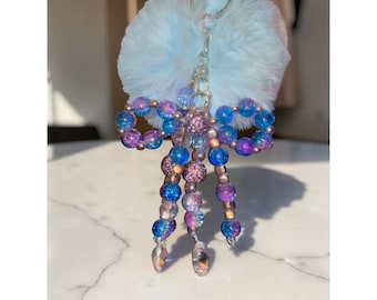 Handgemaakte Galaxy Pom Pom Bag-bedel