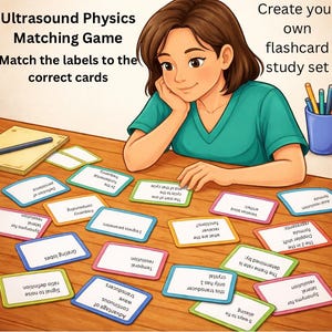 Ultrasound Physics Matching Game/Flashcards for SPI