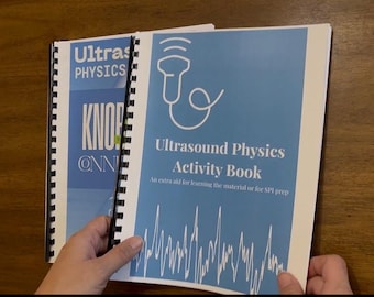 Ultrasound Physics Activity Books - Prep for SPI | Including Knobology & Physics Connection Booklet