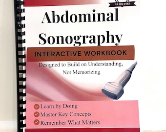 Abdominal Sonography Activity Book | Prep for ARDMS AB Exam and Abdomen Classes