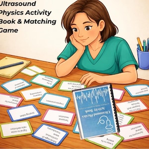 Ultrasound Physics SPI Bundle: Activity Book and Matching Game Flashcards