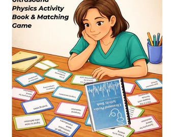 Ultrasound Physics SPI Bundle: Activity Book and Matching Game Flashcards