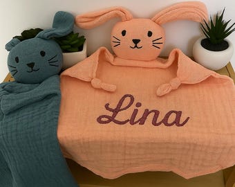 Personalized bunny cuddly toy