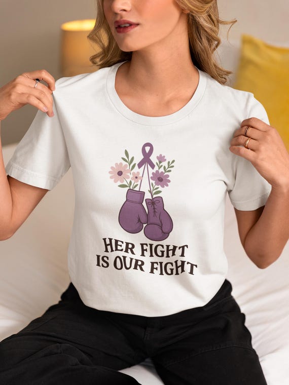 Her Fight Is Our Fight Tee, Domestic Violence Awareness | Bella Canvas 3001