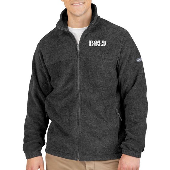 Columbia Embroidered Christian Fleece Jacket: Unisex Bible Verse Outerwear