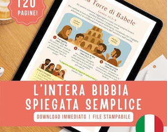 Italian Bible Study Guide | Charts, Timelines (PDF Digital Download)