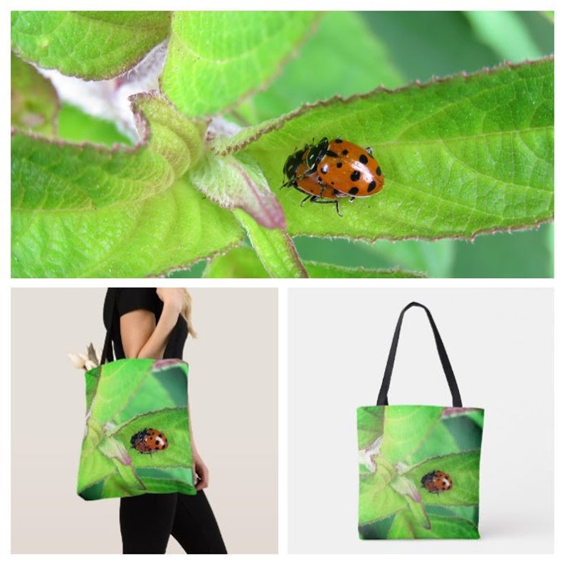 Tote Bag Early Morning Insect Dew Shoulder Handbag Beach Bags With Zipper