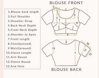 Custom Blouse Stitching Service (Link Only)
