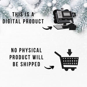 May include: Image with text stating "THIS IS A DIGITAL PRODUCT" and "NO PHYSICAL PRODUCT WILL BE SHIPPED." A computer screen graphic is shown with a person working on it, and a shopping cart graphic with a downward arrow.