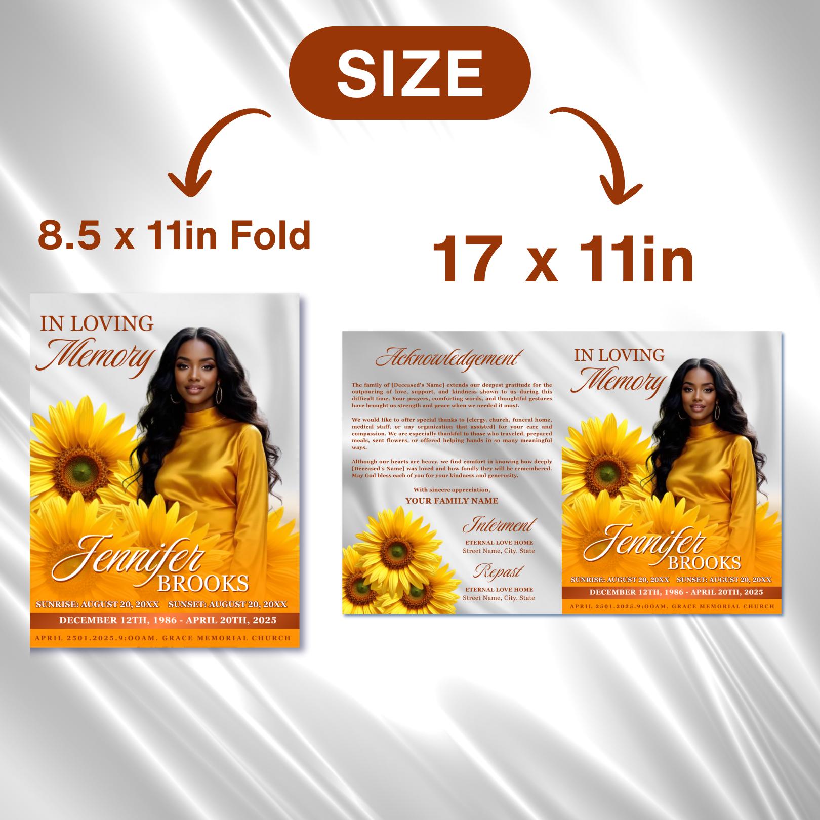 Yellow Roses Funeral Vector Yellow Roses Funeral Program Template: 8-page Memorial (canva PDF) - Etsy