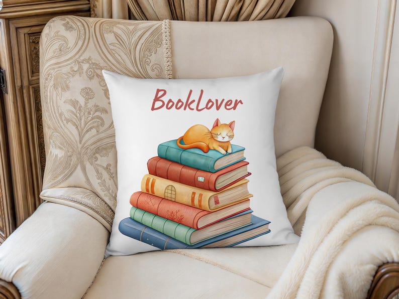Watercolor Book Lover Clipart Bundle – Cozy Fall Reading Aesthetic and ...