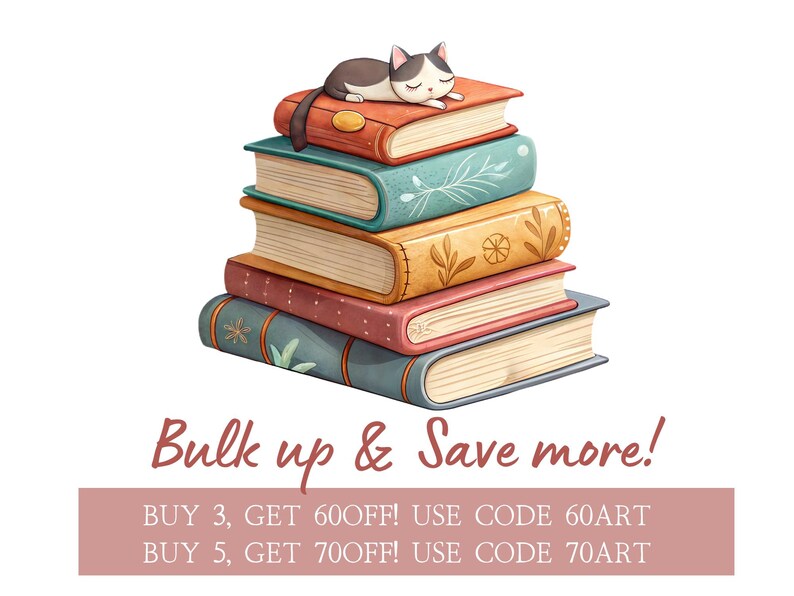 Watercolor Book Lover Clipart Bundle – Cozy Fall Reading Aesthetic and ...