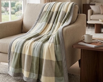 Velvet Blanket – Double Layer Milk Velvet Warm Throw for Bed & Sofa, Spring Autumn for Cozy Home