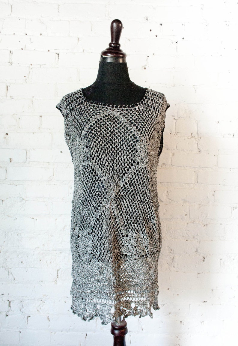 crochet slip dress