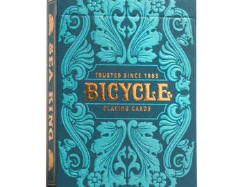 Bicycle Sea King – Ocean Fantasy Pokerdeck, Nautische Casino-Karten, Cardistry-Zauberkarten, Geschenk für Kartensammler