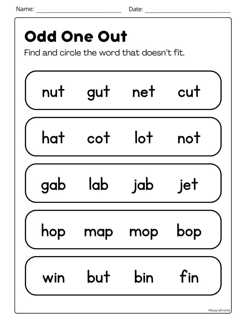Printable Phonics Worksheets | 33-page CVC Word Practice Bundle for ...