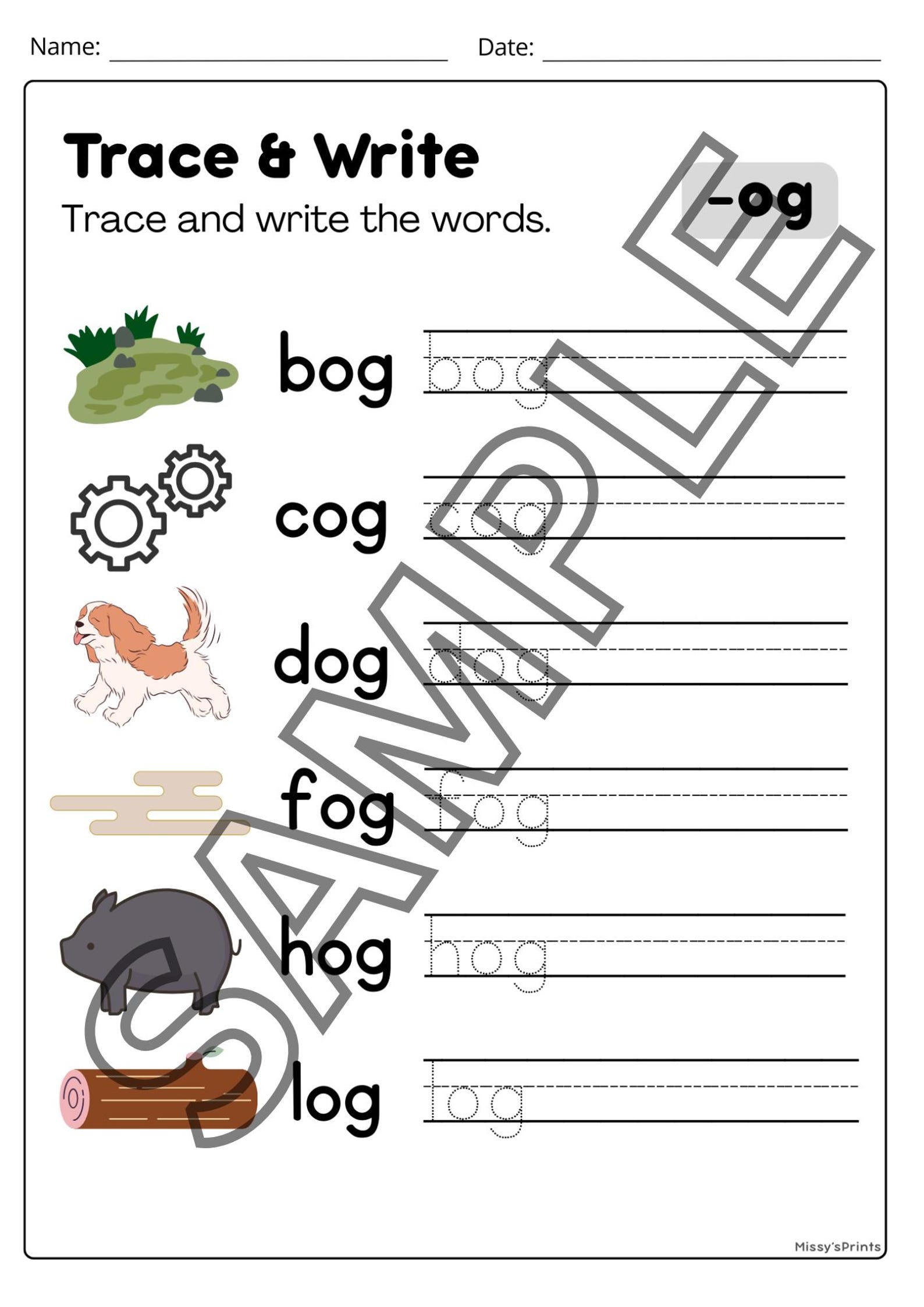 Printable Phonics Worksheets | 33-page CVC Word Practice Bundle for ...