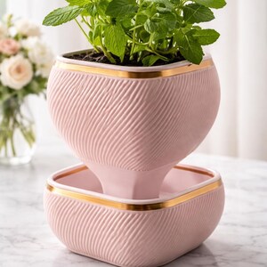File STL per vaso autoirrigante / Vaso stampabile in 3D (Download digitale)